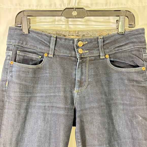 PAIGE Hidden Hills Bootcut Jeans Dark Wash Size 29 Premium Denim MidRise Flare - Picture 5 of 10